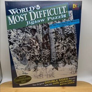 World's Most Difficult Jigsaw Puzzle - Double Sided New in Box by Buffalo Game